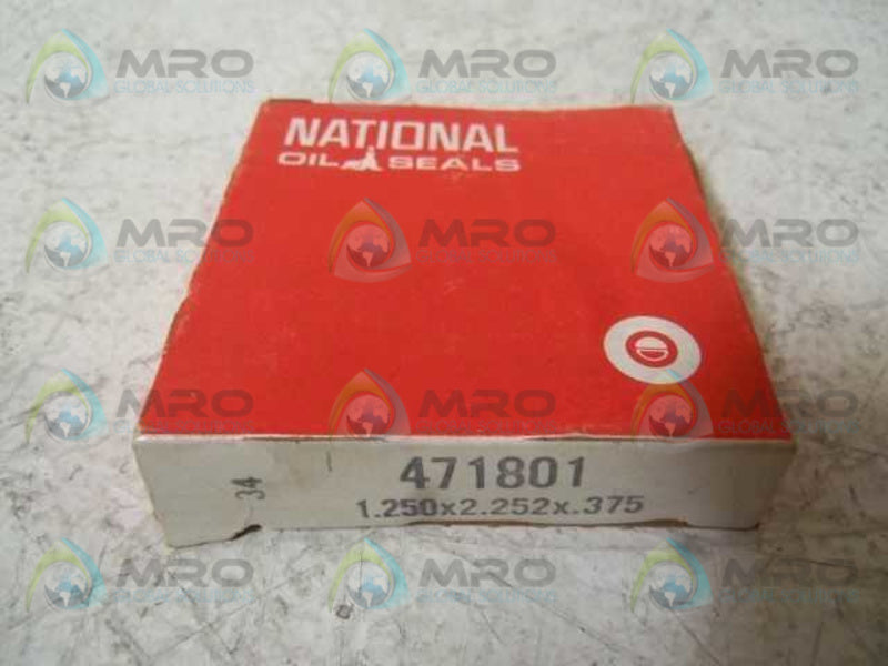 NATIONAL 471801 OIL SEAL 1.250x2.252x.375  NSMP