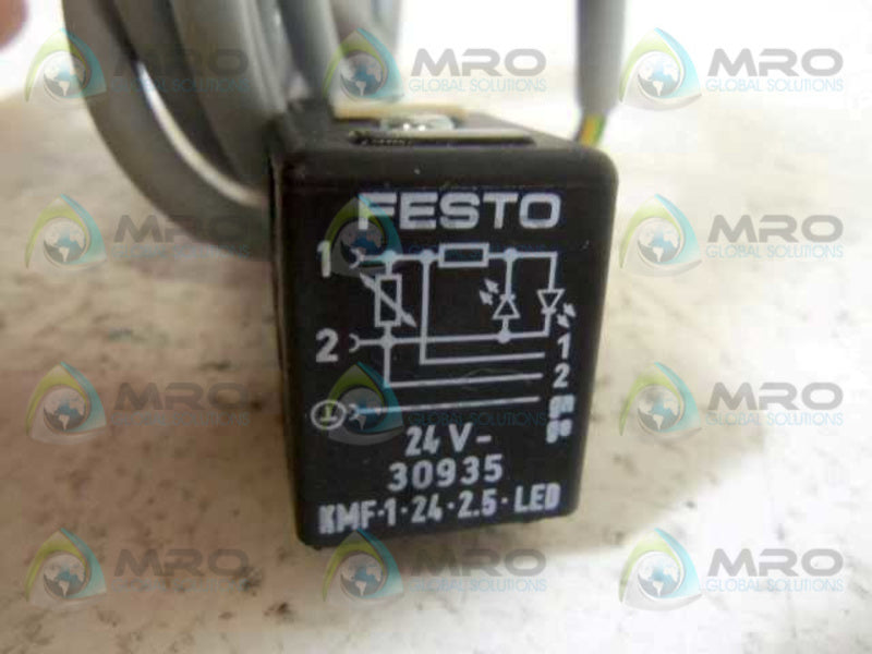 FESTO KMF-1-24-2.5-LED SOCKET CONNECTOR CABLE  NSNP