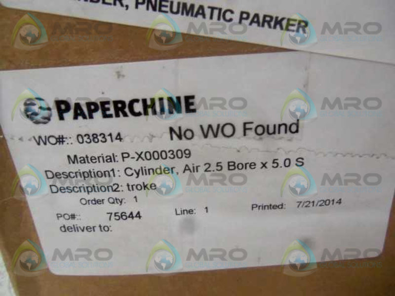 PAPERCHINE P-X000309 AIR CYLINDER  NSMP