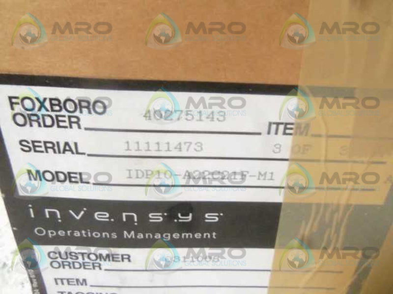 FOXBORO IDP10-A22C21F-M1 TRANSMITTER  NSMP