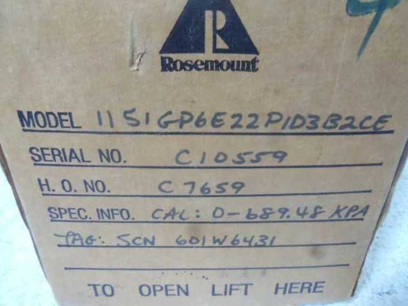 ROSEMOUNT C1151GP6E22P1D3B2CE PRESSURE TRANSMITTER  NSMP