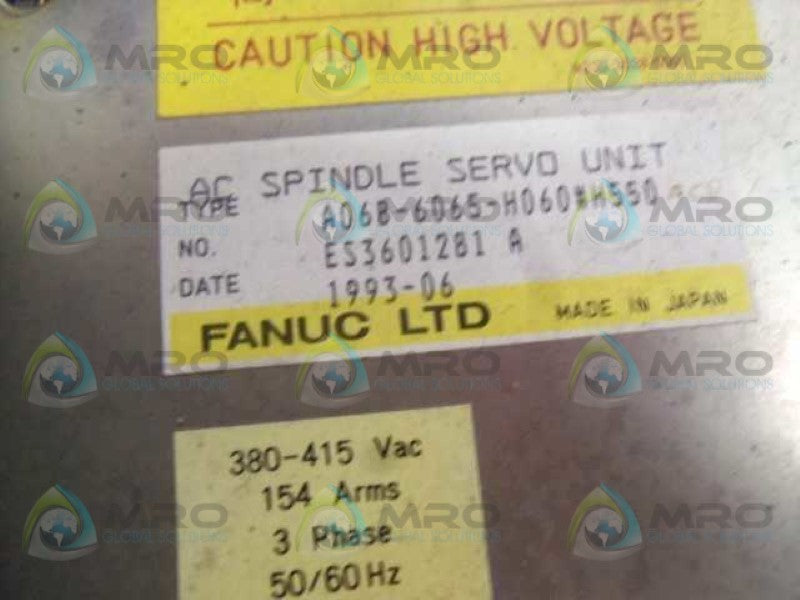 FANUC A06B-6065-H060#H550 UNMP