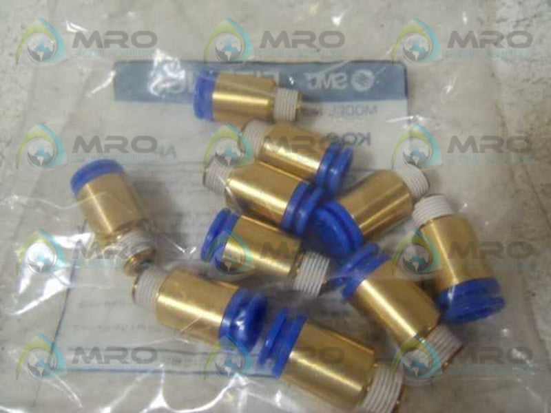 LOT OF 10 SMC KQS08-01S CONNECTOR * NEW IN FACTORY BAG *