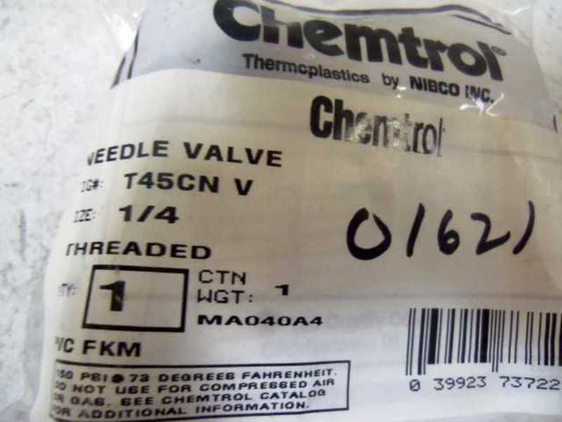 CHEMTROL T45CN-V NEEDLE VALVE * NEW IN FACTORY BAG *