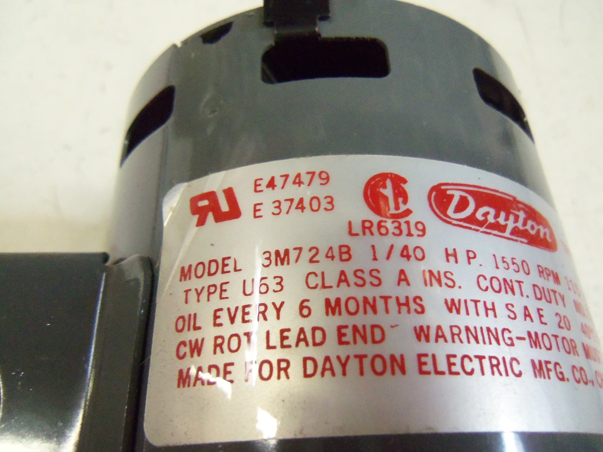 DAYTON 3M724B FAN/BLOWER MOTOR * NEW *