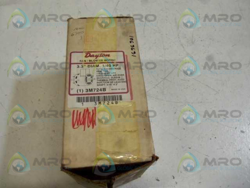 DAYTON 3M724B FAN/BLOWER MOTOR * NEW *