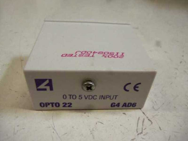 OPTO 22 G4 AD6 I/O MODULE  NSMP