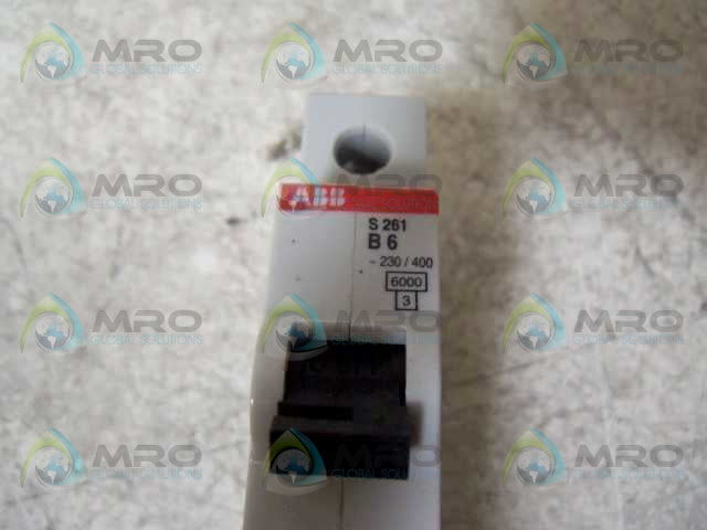 LOT OF 2 ABB S 261 B 6 CIRCUIT BREAKER *NEW NO BOX*