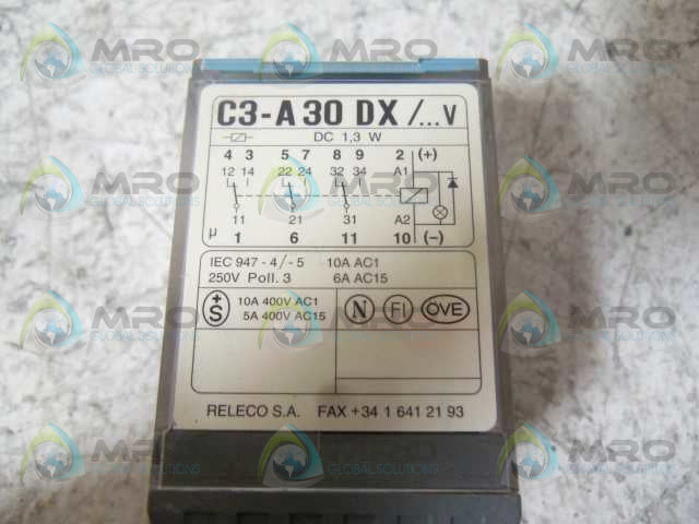 LOT OF 5 RELECO/TURCK C3-A 30 DX POWER RELAY *NEW NO BOX*