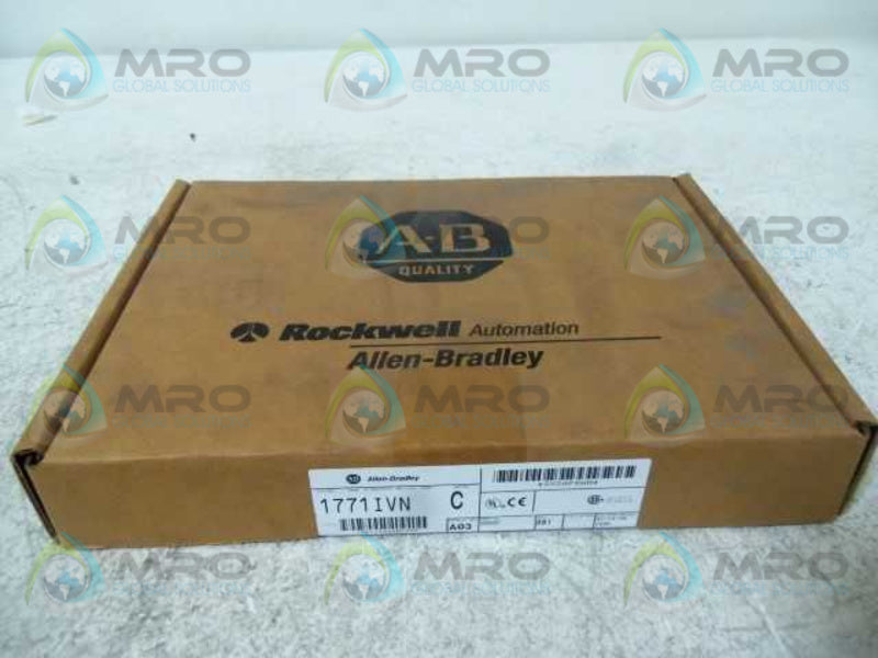 ALLEN BRADLEY 1771-IVN SER. C INPUT MODULE DATE: 2000 * FACTORY SEALED *
