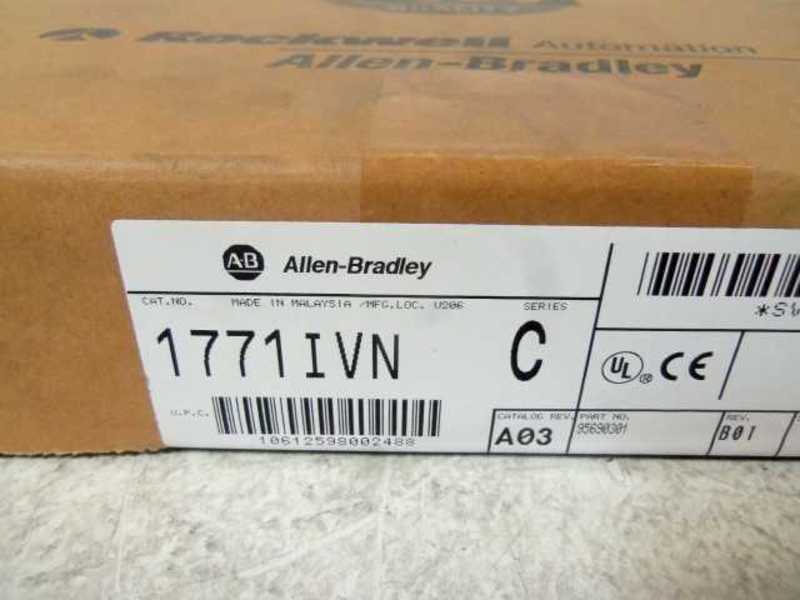 ALLEN BRADLEY 1771-IVN SER. C INPUT MODULE DATE: 2000 * FACTORY SEALED *