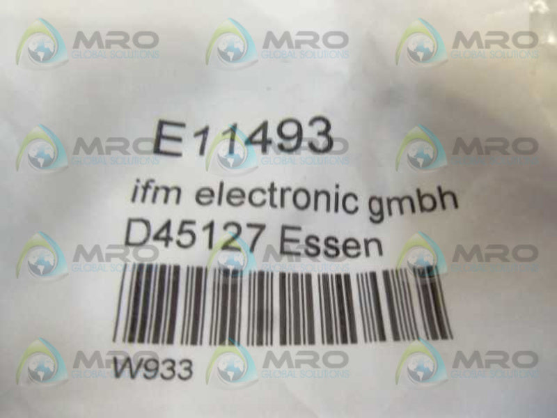 IFM EFECTOR E11493 SOCKET FOR SENSOR W/ M8 CONNECTOR * NEW IN FACTORY BAG *