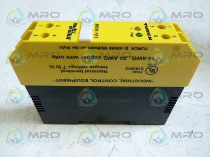 TURCK MK91-R11/24VDC SAFETY MODULE  UNMP