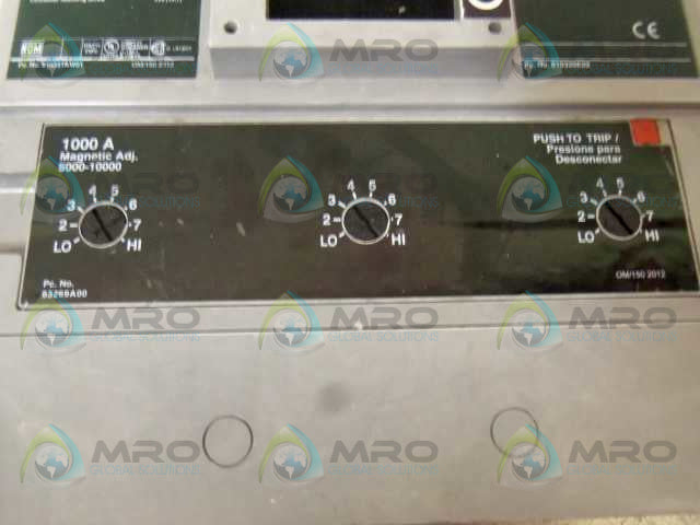 SIEMENS NXD63B100 CIRCUIT BREAKER 1000A (NO LUGS) * NEW NO BOX *