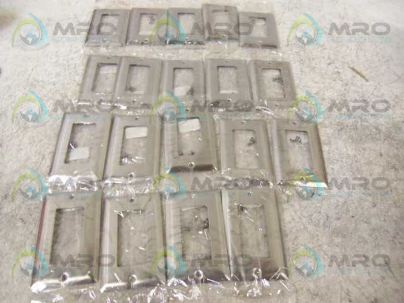 LOT OF 19 PASS & SEYMOUR SS26 SMOOTH 302SS METAL WALL PLATE *NEW IN BOX*