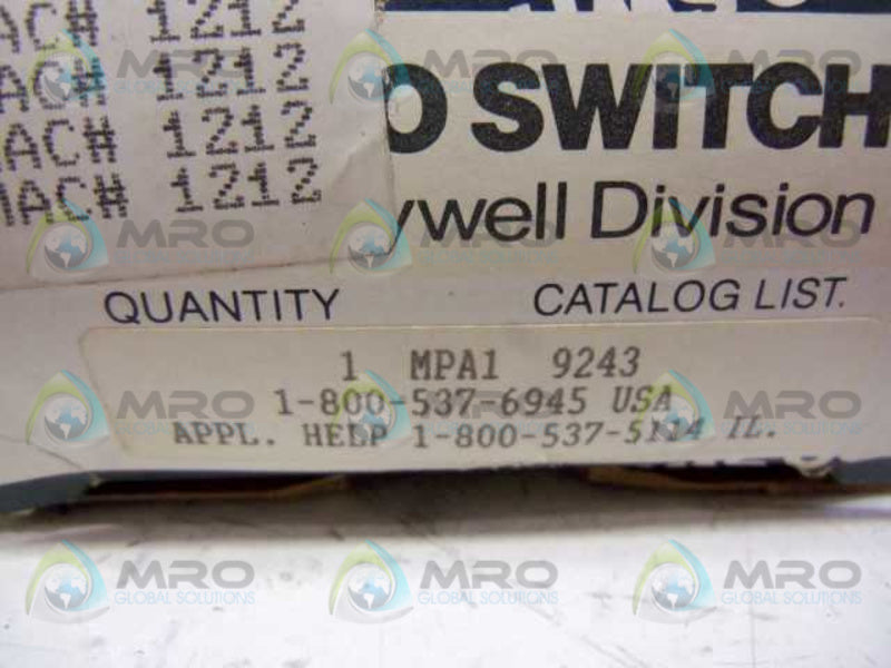 MICRO SWITCH MPA1 PHOTOELECTRIC LOGIC CARD  NSMP