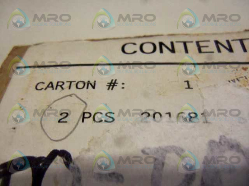LOT OF 2 PARKER 201861 VALVE KIT  UNMP