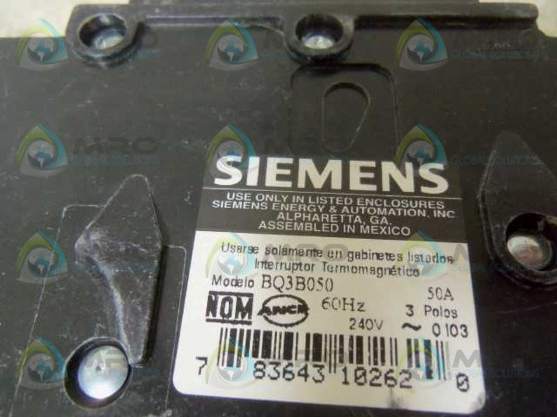 LOT OF 2 SIEMENS BQ3B050 CIRCUIT BREAKER 50A *NEW IN BOX*