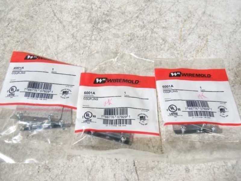 LOT OF 3 WIREMOLD 6001A COUPLING *NEW IN BOX*