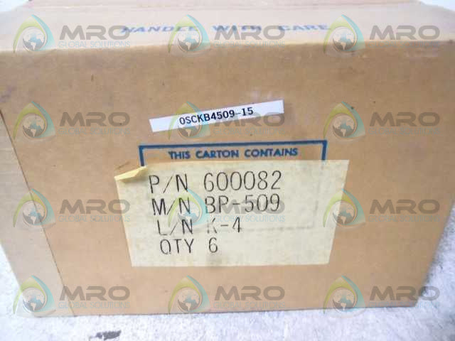 LOT OF 6 KAYDON BP 509 OIL FILTER HASTINGS *NEW IN BOX*