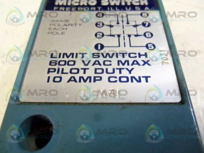 MICRO SWITCH LSA4L LIMIT SWITCH  UNMP