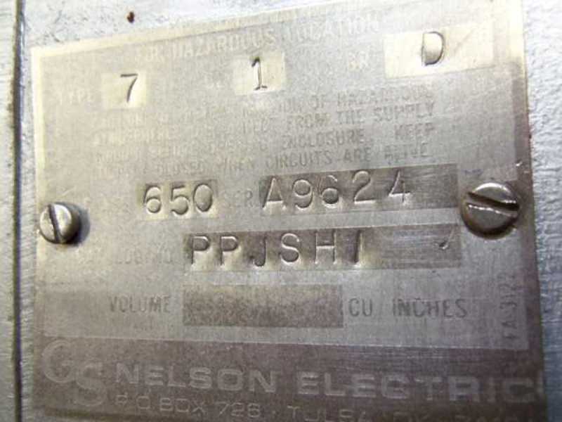 NELSON ELECTRIC PPJSH1 TYPE 7 EXPLOSION-PROOF ENCLOSURE * NEW NO BOX *