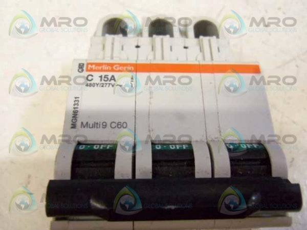 MERLIN GERIN MGN61331 CIRCUIT BREAKER 15A  UNMP