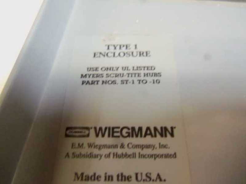 WIEGMANN N1C-8104 ENCLOSURE  NSMP