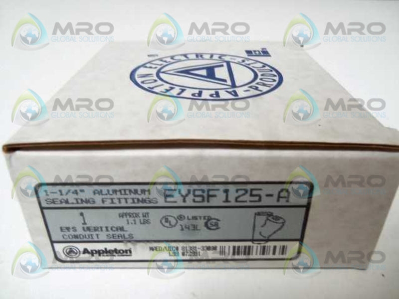 LOT OF 10 APPLETON EYSF125-A 1-1/4" ALUMINUM SEALING FITTINGS *NEW IN BOX*
