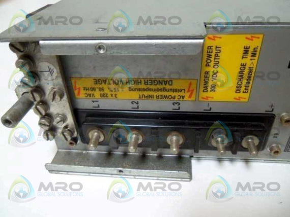 INDRAMAT KDV 1.2-100-220/300-115 AC SERVO POWER SUPPLY * USED *