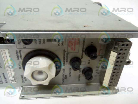 INDRAMAT KDV 1.2-100-220/300-115 AC SERVO POWER SUPPLY * USED *