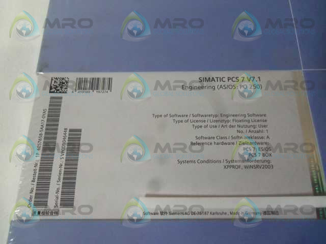SIEMENS SIMATIC PCS 7 V7.1 6ES7658-5AA17-0YA5 * FACTORY SEALED *