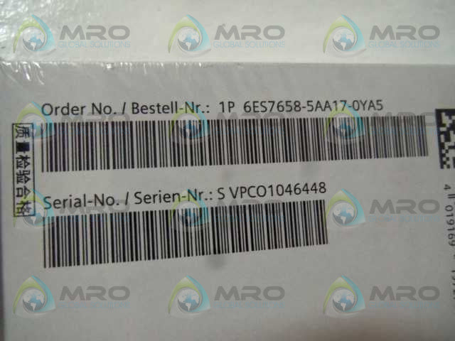 SIEMENS SIMATIC PCS 7 V7.1 6ES7658-5AA17-0YA5 * FACTORY SEALED *