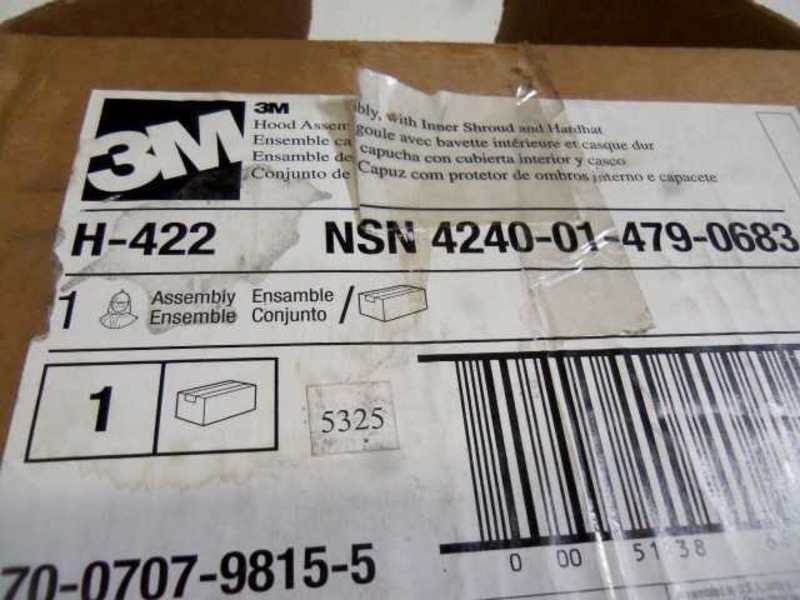 LOT OF 8 3M H-422 RESPIRATORY HOOD ONLY  NSMP