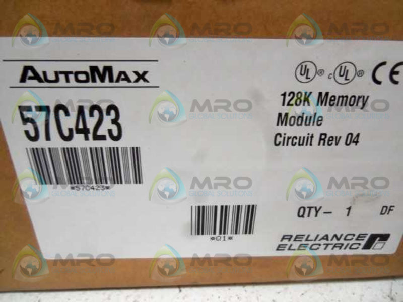 RELIANCE ELECTRIC 57C423 128K COMMON MEMORY MODULE * FACTORY SEALED *