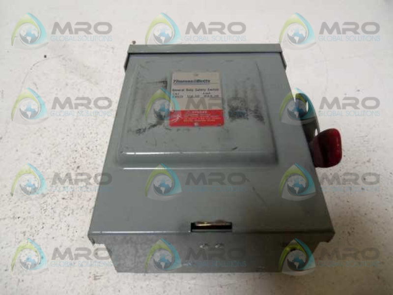 THOMAS & BETTS RGD321NF-TB SAFETY SWITCH (AS PICTURED) * NEW NO BOX *