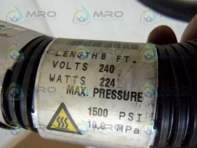 NORDSON 274798J GLUE HOSE 8FT 240V 224WATTS 1500PSI NSNP