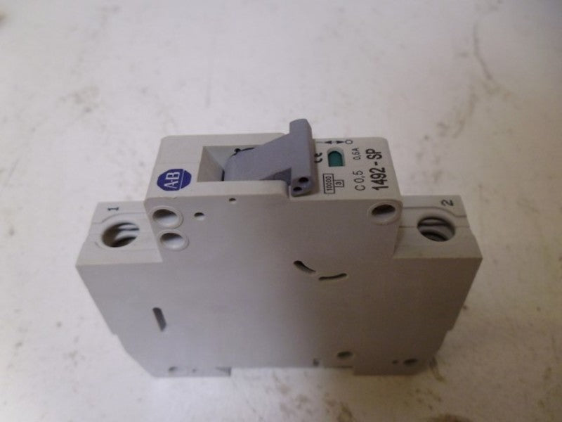 LOT OF 10 ALLEN BRADLEY 1492-SP1C005 SER. C CIRCUIT BREAKER 0.5A *NEW IN BOX*