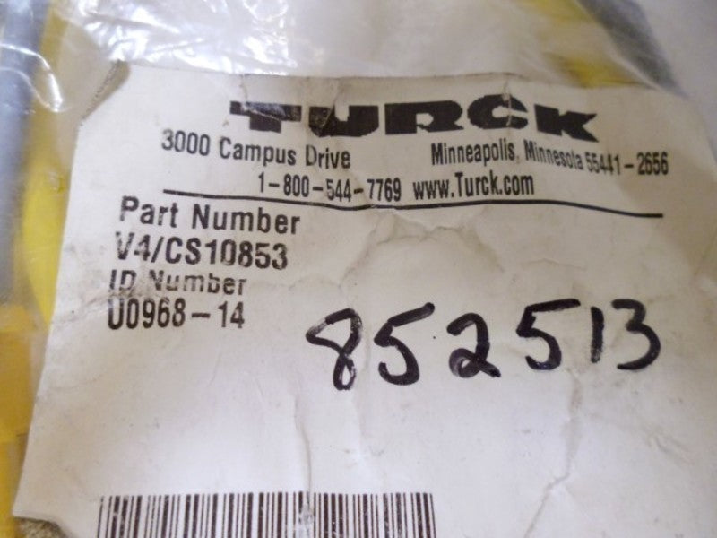 TURCK V4/CS10853 CORDSET * NEW IN FACTORY BAG *