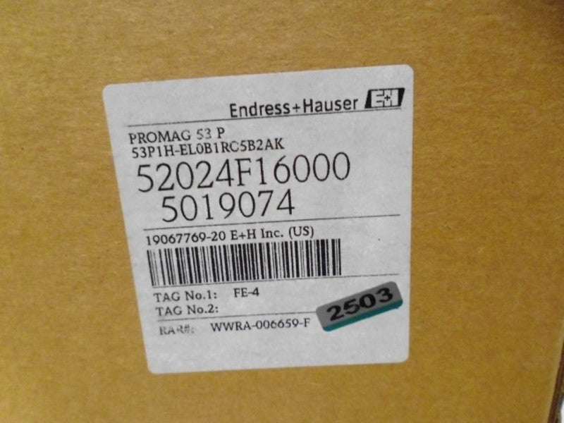 ENDRESS+HAUSER PROMAG 53 P 53P1H-EL0B1RC5B2AK  NSMP