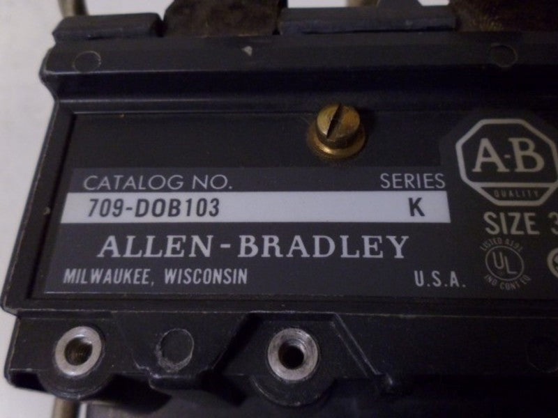 ALLEN BRADLEY 709-DOB103 SER. K AC STARTER 110/120V * NEW NO BOX *