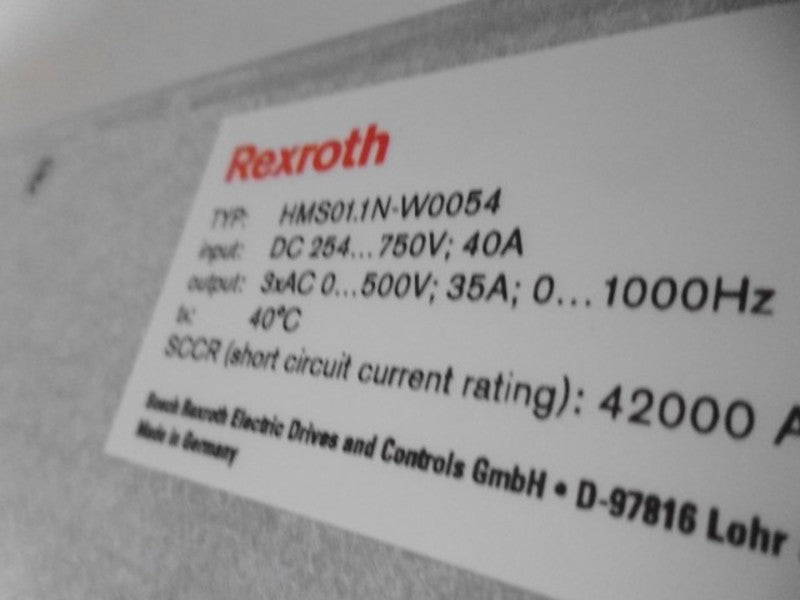 REXROTH HMS01.1N-W0054-A-07-NNNN SERVO DRIVE INDRADRIVE * NEW NO BOX *