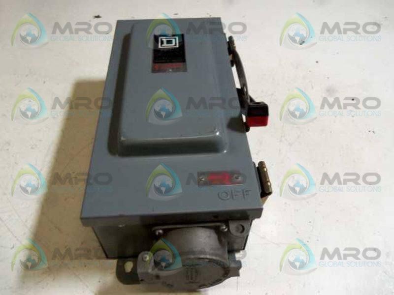 SQUARE D H322AWK SAFETY SWITCH 60 AMPS  UNMP