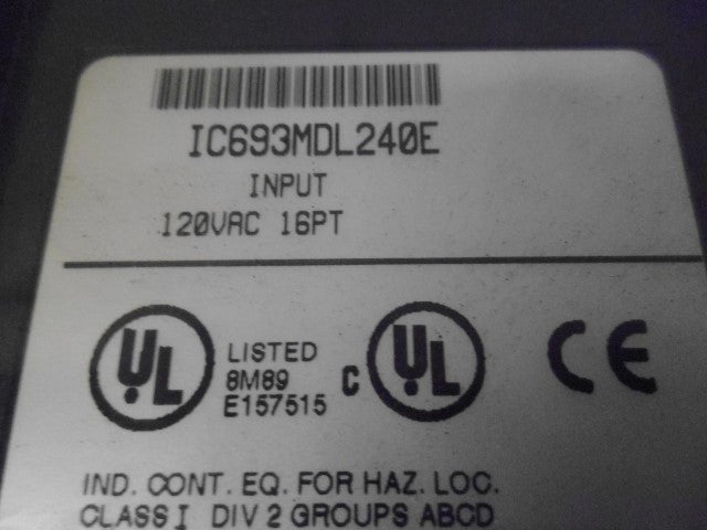 GE FANUC IC693MDL240E INPUT MODULE * FACTORY SEALED *