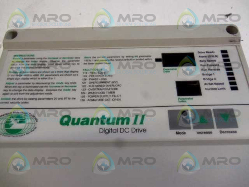 QUANTRUM II 156254-NY-DU DIGITAL AC DRIVE (MISSING COVER)  UNMP