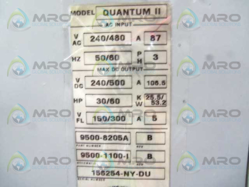 QUANTRUM II 156254-NY-DU DIGITAL AC DRIVE (MISSING COVER)  UNMP