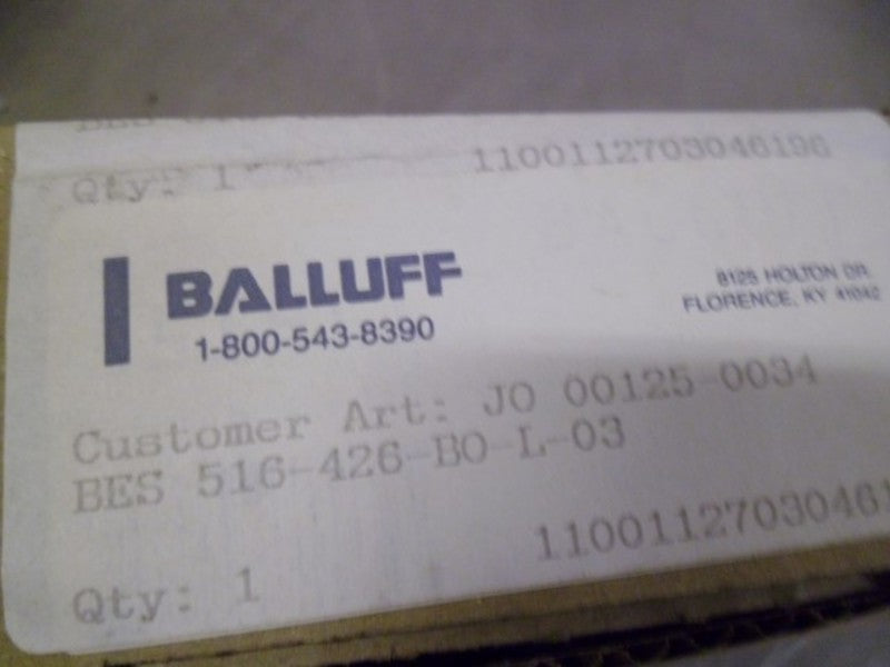 BALLUFF BES 516-426-BO-L-03 PROXIMITY SWITCH SENSOR * FACTORY SEALED *