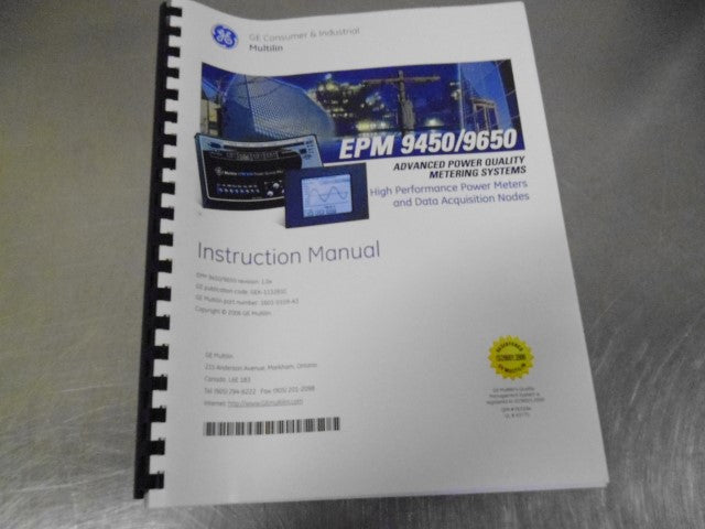 GENERAL ELECTRIC PL94500A0A00000 POWER QUALITY METER EPM 9450 * NEW IN BOX *