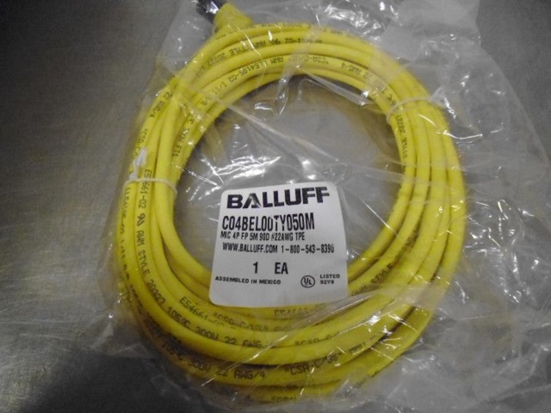 BALLUFF C04BEL00TY050M CABLE * NEW IN FACTORY BAG *