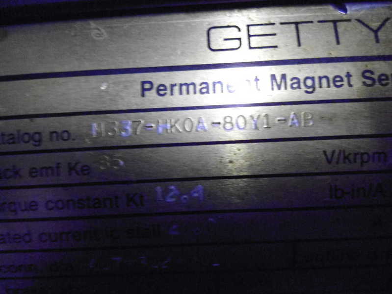 GETTYS M337-HK0A-80Y1-AB MOTOR (AS PICTURED-MISSING BACK COVER)  NSNP